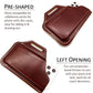 TobbinGear Leather Belt Phone Pouch, Leather Cell Phone Holster, Universal Phone Case with Belt Loops, for Men and Women Coffee