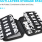 Lacdo Cord Organizer Travel, Cable Organizer Bag Case, Portable Electronics Organizer Travel Case, 6 Layer Large Capacity Charging Cords Storage organizer for Cables, SD Card, Travel Essentials, Black