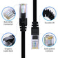 Cat5e Ethernet Cable 300 FT, Long Cat 5e Internet Cable, Black Snagless Patch Cord, Flexible, Network, LAN, PoE, Standard RJ45 Connector for PC, Server, Router, Modem, TV, PS5 - with 15 Cable Ties