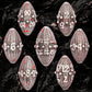 ARUOHHA DND Metal Dice Blood Splatter Dragon Egg Dice with Rotating Dragon Egg Shell, Role Playing Game RPG Polyhedral D and D Dice Set D20 D12 D10 D8 D6 D4