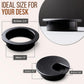 MAHDPRO Desk Grommet 2 Inch (50 mm) Pack of 10 - Black ABS Plastic Desk Cord Hole Cover to Arrange Cables & Wires Through Computer Table/Countertops
