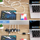 5-Pack Magnetic Cable Clips Cord Organizer - Smoothly Adjustable, Puretor Desk Cable Management Clips. Ideal Wire Holders for Desktop, Nightstand, Wall - Perfect for Home Office, Phone, Car (Black)