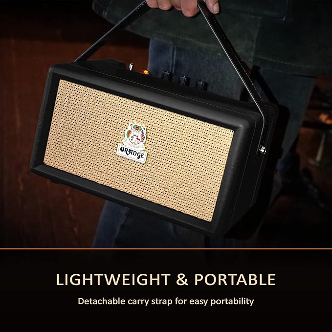Orange Box - Portable Bluetooth Speaker Delivering Studio Audio Sound, 15M Range, 50W RMS Power, Long Battery Life, iOS & Android Connectivity - Great for Picnics, Festivals, BBQs and Holidays