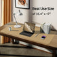 YSAGi Leather Desk Protector, Office Mat, Large Mouse Mat, Non-Slip PU Leather Blotter, Laptop Desk, Waterproof Writing Pad for Office and Home (Latte, 35.4" x 17")