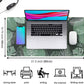 Green Plants Desk Mat Tropical Leaves Mouse Pad Cute, Large Extendded Gaming Deskmat, XXL Laptop Keyboard Mouse Mat Desktop Matt Women Office Desk Accessories Mousepad Desk Cover Mat, 31.5"x15.75"