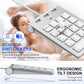 Wired USB C/A Number Pad - Numeric Keypad & Hub with 3 USB2.0 Ports - Portable Slim 18 Key Number Keypad Keyboard for Laptop PC Pad Surface MacBook, Wired Numeric Keypad with Type C & USB Cable 1.6Ft