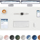 AFIING Leather Desk Pad Protector,48"" x 23""Large desk mat,Office Desk Mat, Non-Slip PU Leather Desk Blotter,Mouse pad,Waterproof Keyboard mat for Office/Home/Decor (Ivory white)