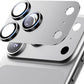 Hoerrye for iPhone 17 Pro Max Camera Lens Protector - [12FT Shatterproof Military Grade] [Strong Adsorption] Metal 9H+ Tempered Glass Camera Screen Full Protective Cover Case Friendly,Silver