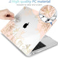MEEgoodo Case for MacBook Pro 13 inch Case 2022 2021 2020 New A2338 M2/M1 A2251 A2289,Laptop Hard Shell Cases with Keyboard & Camera Cover Compatible with 13.3 inch MacBook Pro, Gold Flowers Lilies