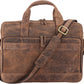 Leather briefcases Laptop Messenger Bags Best Office School College Satchel Bag for Men and Women