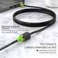 Ethernet Extension Cable 20ft, Network Cat6a Extension Patch Cable RJ45 Cords Shielded Male to Female Connector (20FT)