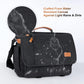 ESTARER Messenger Bag 17-17.3 Inch, Men's Computer Bag Water-resistant Canvas, Teacher Laptop Satchel for Work Office College, Dark Grey