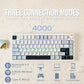 EPOMAKER x Aula F75 Gasket Mechanical Keyboard, 75% Wireless Hot Swappable Gaming Keyboard with Five-Layer Padding&Knob, Bluetooth/2.4GHz/USB-C, RGB (Light Blue, Crescent Switch)
