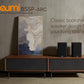NEUMI BS5P-ARC 75-Watt Powered Bookshelf Speakers, Bluetooth, HDMI, USB, Optical, Coaxial, Remote Control, 5-Inch Woofer, 1-Inch Tweeter, Dark Wood, 1 Pair