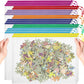 20pcs A3 17x12 Inches Extra Large Zipper Bags, Reusable Mesh Pouches for Office Supplies, Classroom Organization