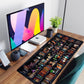 Desk Mat Forest Library Book Mouse Pad Big Desk Pad XXL Extended Gaming Large Mouse Pad for Desk Rubber Base Mousepad with Stitched Edges, Keyboard Mouse Mat for Work Game Office Home 31.5x15.7 in