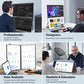 InnoView 23.8" FHD 100Hz Dual Monitor Built-in Speakers 315°Adjustable 100% sRGB Double Monitor Extendrer for Windows Mac w/HDMI Type-C Work Office Triple Monitors