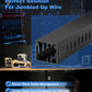 ZhiYo H1.4 x W1.6in Server Rack Cable Management Raceway, 94.5in(6X L15.7in) Cable Raceway Kit, Electrically Safe PVC Open Slot Wire Cord Hider for Under Desk/Computer/Network Cords, Black