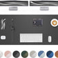 Leather Desk Pad Protector- 48" x 17" Office Desk Mat, Non-Slip PU Leather Mouse Pad, Waterproof Desk Blotter Mat, Desk Cover Mat for Office and Home (Dark Grey)