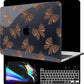 MEEgoodo Case for MacBook Pro 13 inch Case 2022 2021 2020 New A2338 M2/M1 A2251 A2289, Laptop Hard Shell with Keyboard & Camera Cover Compatible with 13 inch MacBook Pro, Leopard Print Bows