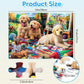 4-Pack 100 Piece Puzzles for Kids Ages 4-6 - Cats & Dogs Puzzles for Kids Ages 6-8 Kid Puzzle Educational Search & Find Toy Preschool Large Piece Puzzle for Adults Seniors