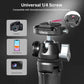 ULANZI Camera Tripod, MT-46 Aluminum Alloy Phone Tripod for Camera with F38 Quick Release Plate, 4 Levels Adjustment 360 Ball Head with Cold Shoe Lightweight Portable Vlog Travel Selfie Stick for DSLR