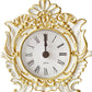 Decorative Mini Table Clock, Vintage Metal Silent Analog Quartz Battery Operated Table Top Clock for Living Room Decor Shelf