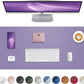 Leather Desk Pad Protector, Purple Desk pad, Office Desk Mat, Non-Slip PU Leather Desk Blotter, Laptop Desk Pad, Waterproof Desk Writing Pad for Office and Home (Light Purple, 31.5" x 15.7")
