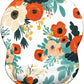 ITNRSIIET Ergonomic Mouse Pad with Gel Wrist Support Small Wrist Rest Smooth Surface Non-Slip PU Base Comfortable Office Supplies Pain Relief, 8.7 x 7.2 inches, Beautiful Flowers