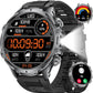 SUNKTA Smart Watch for Men,1.85" HD/800mAh Battery Smart Watches with LED Flashlight (Bluetooth Call Answer/Calls) Fitness Tracker with Heart Rate/Sleep Tracking/Blood Oxygen for Android iOS Black