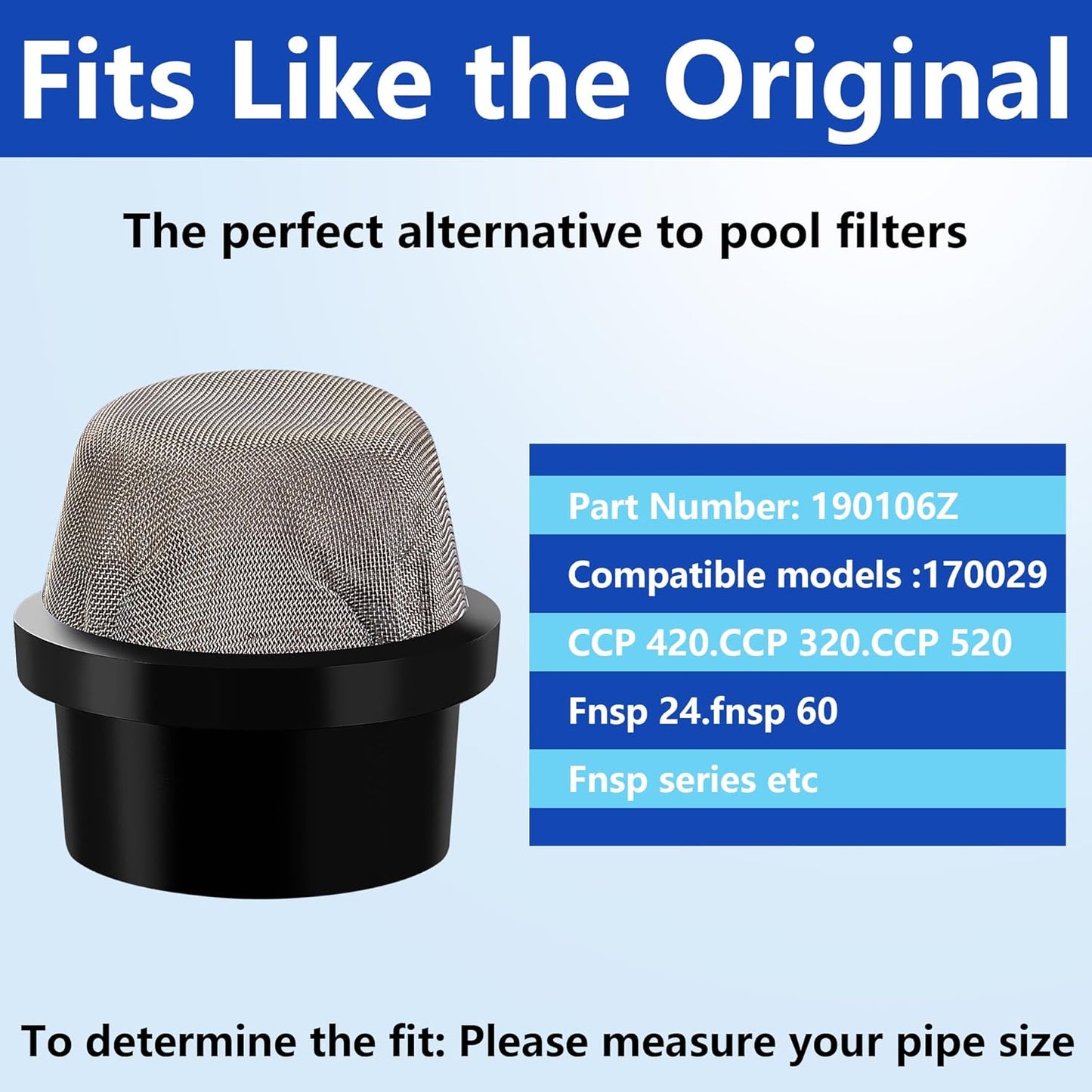 DECOHS 2 Pcs 190106Z Air Bleeder Screen Cap- Stainless Steel Screen Filter Cap Replacement Parts- Air Valve Strainer Cap for Most Pools Filters