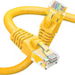 GEARit Cat 6 Ethernet Cable (1-Pack 14 Feet) Cat6 Network Patch, 10Gbps, RJ45, Snagless Cord, Gold-Plated Connectors, Internet for PC, TV, Tablet, Router, Printer, Servers, IT Data Center - Yellow