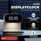 Digital Alarm Clock with Wireless Fast Charging Station 15W Touch Smart Lamp for Bedside,3 Colors Nightlight Adjustment Night Lamp for Living Room,Bedside,Heavy Sleepers (White-01-Adapter)