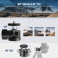 NEEWER Basic Mini Ball Head, Portable Tripod Head Camera Mount Adapter with 1/4" Screw for Compact DSLR Action Cam Phone LED Ring Light Monopod Slider, 4.4lb Max Load, 360° Swivel & 90° Tilt, GM01