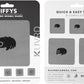 KUVRD Waterbear - Universal Screen Cleaners - Teeny Tiny Cleaning Tools for Your Lenses & Screens, Phat Pack