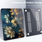 Batianda Premium Case for New MacBook Air 15 inch 2025 2024 2023 with M4 M3 M2 Chip, Designed Black Protective Plastic Hardshell & Keyboard Cover & Screen Protector, Blooming Flowers