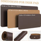 YSAGi Non-Slip Leather Desk Pad, Waterproof Laptop Computer Desk Keyboard Mat, Table Protector Blotter Mat, Large Mouse Pad for Office/Work/Home/Decor(Dark Brown, 23.6" x 13.7")