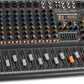 PYLE 12-Channel Bluetooth Studio Audio Mixer - DJ Sound Controller Interface with USB Drive for PC Recording Input, RCA, XLR Microphone Jack, 48V Power, For Professional and Beginners - PMXU128BT