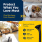 PROTECTO Heavy Duty Dog & Cat Cord Protector 10ft - Easy-to-Use Critter Cord Cover for Pet - Clear Odorless Black Color - No Chew Solution for Power, Audio & Video Wire - Tubing