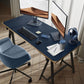 YSAGi Leather Desk Protector, Office Mat, Large Mouse Mat, Non-Slip PU Leather Blotter, Laptop Pad, Waterproof Writing Pad for Office and Home (Dark Blue, 47.2" x 23.6")