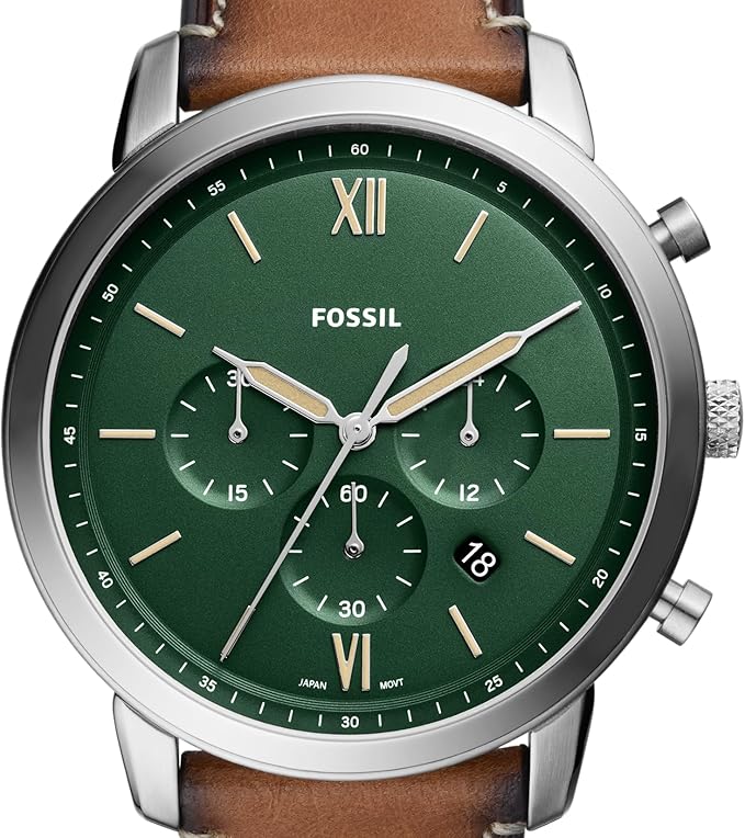 Fossil Men's Neutra Quartz Stainless Steel and Leather Chronograph Watch