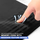 MEKASS Ergonomic Mouse Pad with Wrist Support, Wrist Rest Mousepad for Carpal Tunnel Pain Relief, Memory Foam with Massage Design, Non-Slip PU Base for Office and Home (Classic Black)