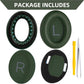 Replacement Ear Pads for Bose QuietComfort 45 (QC45)/QuietComfort SE (QC SE)/New QuietComfort Wireless Over Ear Headphones, Earpads Cushions with Softer Leather and Thicker Memory Foam