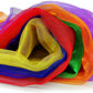 AIVIAI Juggling Scarves for Kids Play 24 Pcs Dance Music Scarfs Colorful Silk Actives Scarves Rhythm Band Scarves for Toddlers Children Movement(6 Colors)