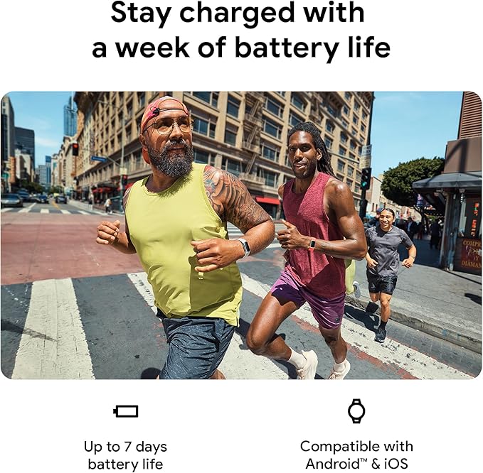 Fitbit Charge 6 Fitness Tracker with Google apps, Heart Rate on Exercise Equipment, 6-Months Premium Membership Included, GPS, Health Tools and More, Gold/Coral, One Size (S & L Bands Included)