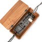 Extra Large Cable Management Box - Acacia Wood - Cable Organizer Box and Power Strip Box for Electrical Cord Management - Hide Desk Cord and Floor Cables - Wire Storage and Organization for Cords