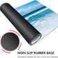 Galdas Gaming Mouse Pad XXL XL Large Long Extended Big Mousepad Non-Slip Rubber Keyboard Mouse Pad with Stitched Edges for Laptop Home Office (31.5x11.8x0.08 Inch) … (Wave 2025)