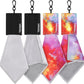 2 Sided Glasses Cleaner & Polishing Cloths,Portable Eye Glass Cleaning Cloths with Pouch, Microfiber Glasses Cleaning Cloth Keychain for Glasses Lenses Screens Cameras iPad iPhone, Mixcolor,4X 6-Inch