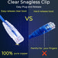 Rapink Patch Cables Cat6/ Cat6a 10ft (24 Pack) Slim, Cat6a Ethernet Patch Cable 10G Support, Snagless Cat 6 Patch Cable for Patch Panel to Switch, Flexiable Cat6 Ethernet Cable Blue