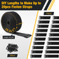 26ft x 2in Heavy Duty Cable Straps with 20pcs Plastic Buckles, Free Cut to Length Cinch Strap, Reusable & Adjustable Hook and Loop Straps for Cable Ties, Cord Organizer, Wire Management